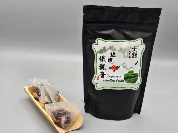Taiwan Tie-Guan-Yin Tea with Rose Petals (台灣玫瑰鐵觀音)